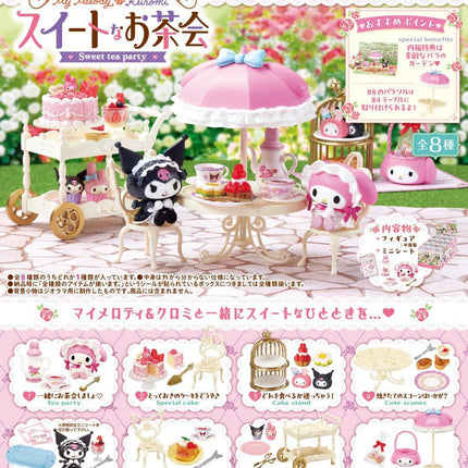 Re-Ment Sanrio My Melody and Kuromi Sweet Tea Party Blind Box - 1 Random Figure