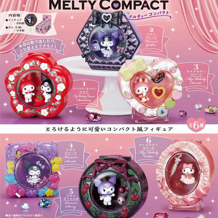 Re-Ment My Melody Kuromi Melty Compact Blind Box - 1 Random Figure
