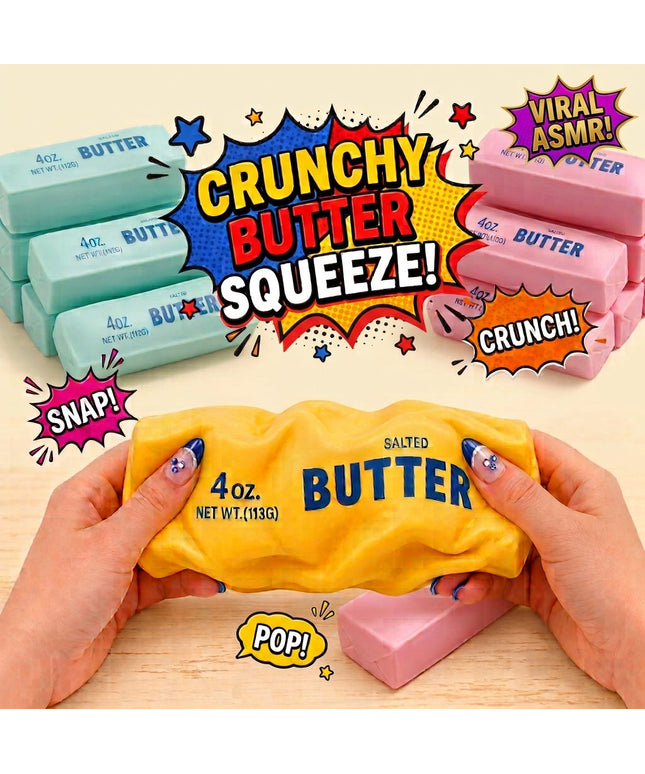 Crunchy Butter Squeeze ASMR Squishy Stress Relief Fidget Toy